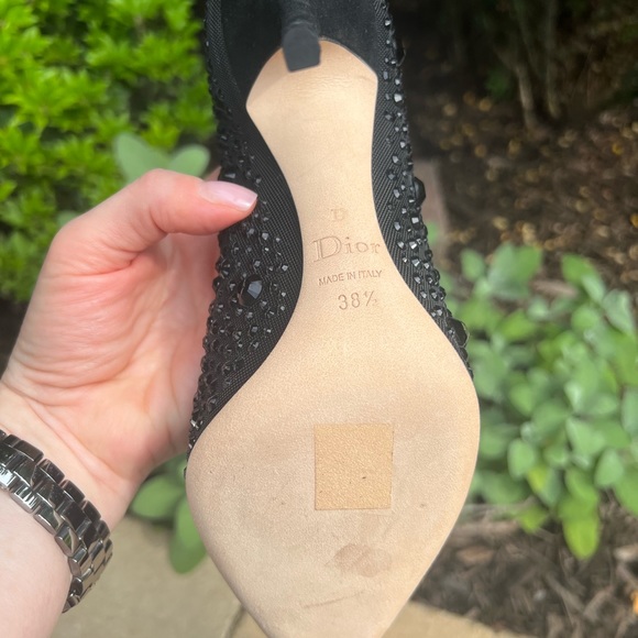 NWOB Christian Dior Size 38.5 Beaded Heels - Picture 6 of 15